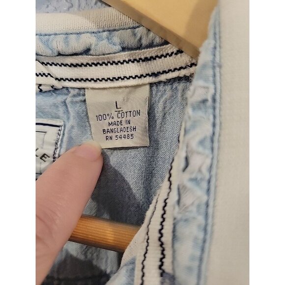 Vintage‎ Mens American Eagle Polo Nautical Cotton Size Large 90's - Picture 4 of 7